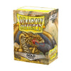 Dragon Shield | Standard Size Card Matte Sleeves | 100 CT - Smooth & Tough enhanced TCG Sleeves | Compatible with Pokemon Flesh & Blood One Piece & Magic The Gathering | Gold - Matte