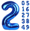 Giant Navy Blue 2 Balloon Number 40 Inch, Two Number Balloons Birthday Supplies, 2Nd 12 22 32 62 Year Old Birthday Party Celebra