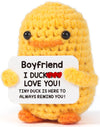 Mbl Boyfriend Birthday Valentines Gifts - I Duck Love You, Funny Handmade Crochet Duck For Boyfriend Birthday Christmas Valentin