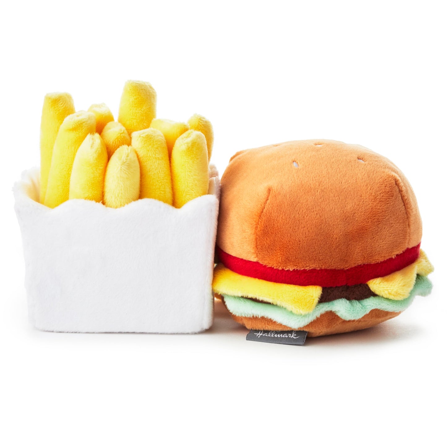 Hallmark Better Together Magnetic Plush (Hamburger And Fries) 5' Stuffed Toys, Easter Gifts For Kids