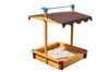 Exaco Felix Adjustable Roof Sandbox, 40 X 51 Inches, Orange-Brown