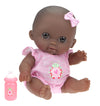 Jc Toys Adorable Lil' Cutesies Lila African American All Vinyl Water Friendly Doll, 8.5''