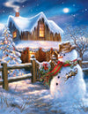 Springbok 500 Piece Jigsaw Puzzle - Country Christmas, Engineered Wood, Multi Color, Model 34-01535, Made in USA