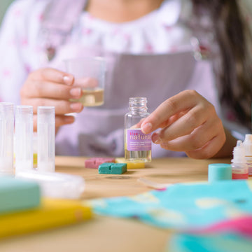 Kiss Naturals - Lip Balm Making Arts & Crafts Kit for Kids - with Organic Safflower Oil, Beeswax, Shea Butter - Stem DIY Body Ca