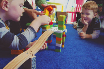 Wooden Railway Block Platform 2-Pack