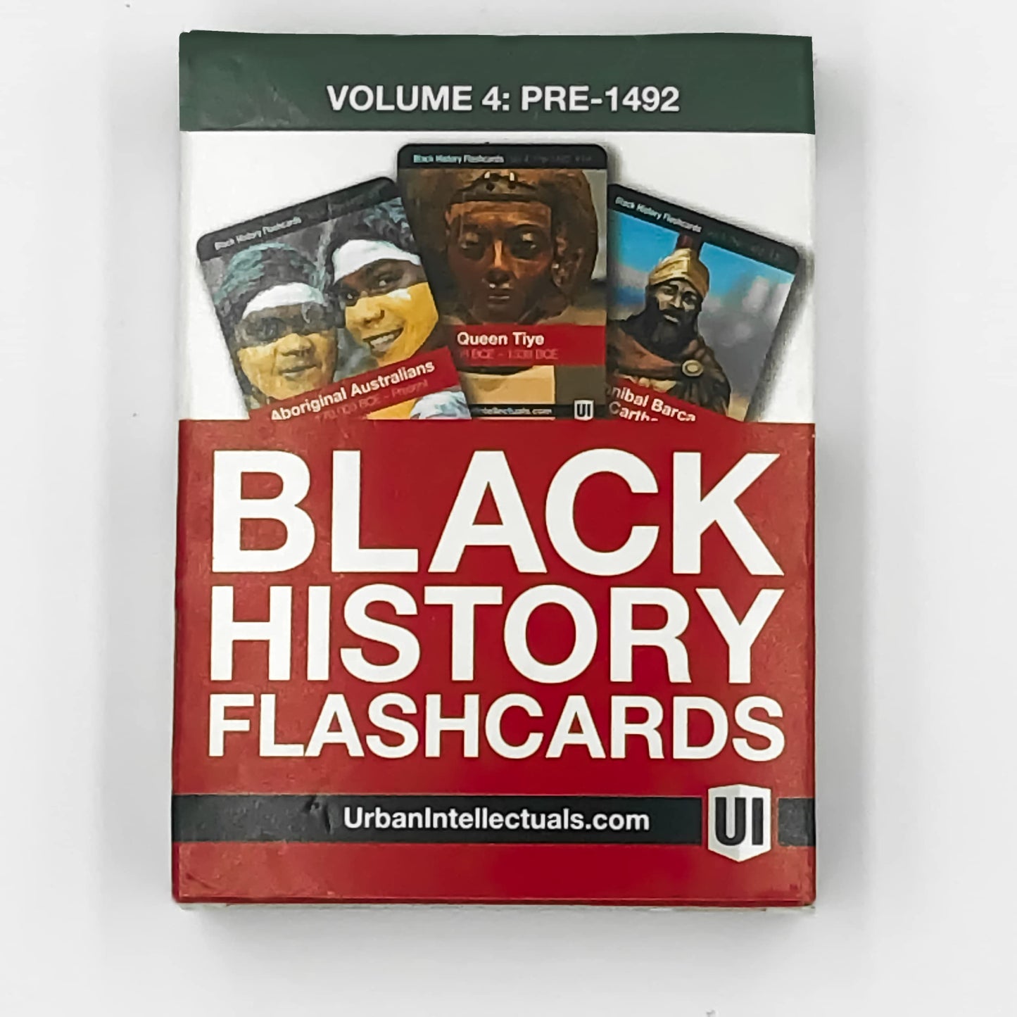 Urban Intellectuals Black History Flash Cards - Volume 4 Pre-1492 - Education Resources for High School Classroom - Great African American Heroes - Pre-Colonization - with Bonus Nelson Mandela Card