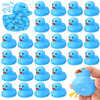Hungdao 24 Pcs 2 Inch Mini Rubber Ducks For Kids Children Party Favors Bulk Bath Ducks Summer Pool Floating Toys Birthday Gifts