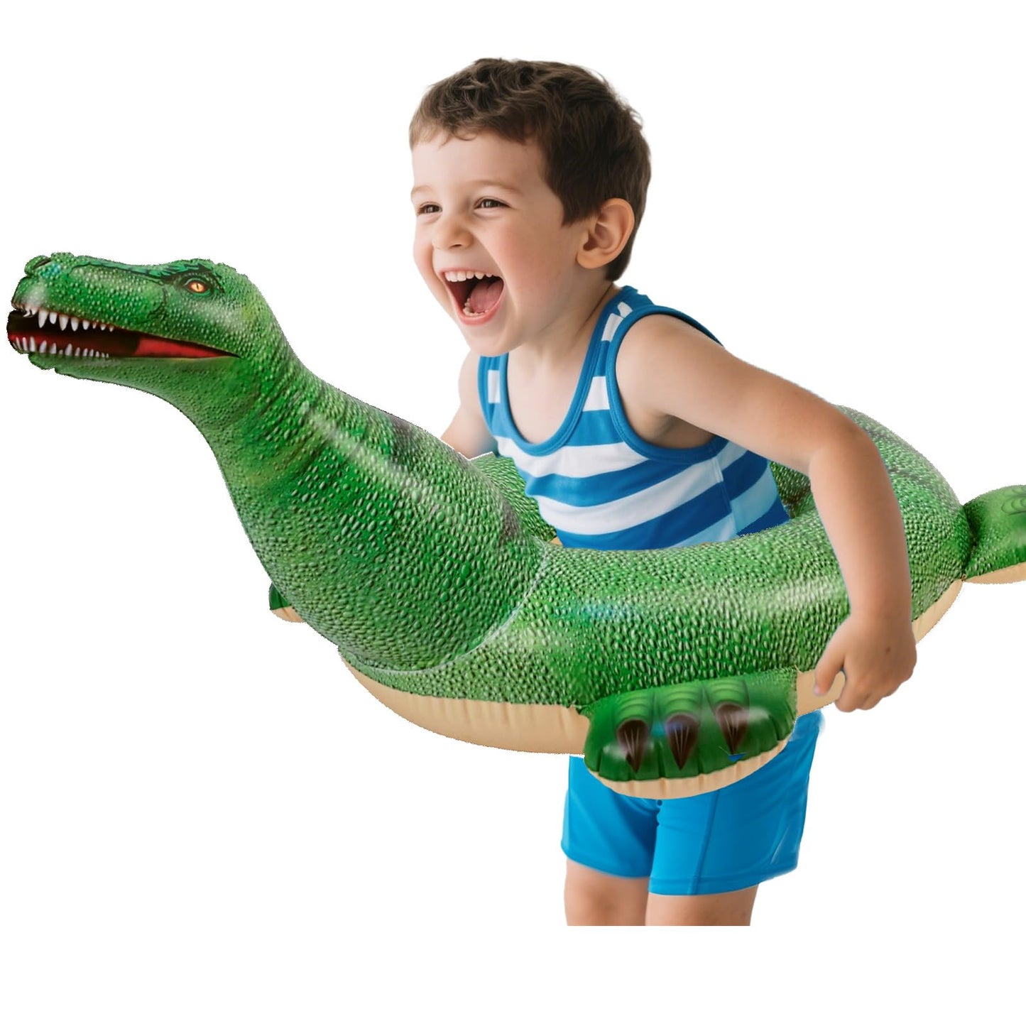 Hohqb Lifelike Tyrannosaurus Inflatable Dinosaur Pool Floats Kids, Swimming Pool Ring, Kids Pool Toys For Toddlers Ages 3-12 Boy