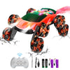 Terucle 8WD Remote Control Car, 2.4Ghz RC Cars with Spray & Cool Light, Kids Toys Electroplating Process Transform Drift Climbin