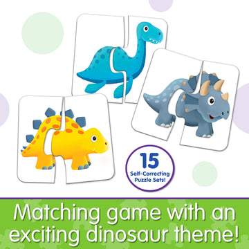 The Learning Journey: My First Match It - Dinosaurs - 2 Year Old Toys, Puzzles For Toddlers, Toddler Puzzle, Educational Toys For 2 Year Old - 15 Self-Correcting Matching Puzzles - Award Winning Toys