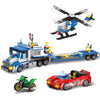 City Police Truck and Trailer Building Toy Compatible with Lego 509 Pcs Fun Educational STEM Learning Block Set Gift for Boys & Girls Age 6-12 Years Old