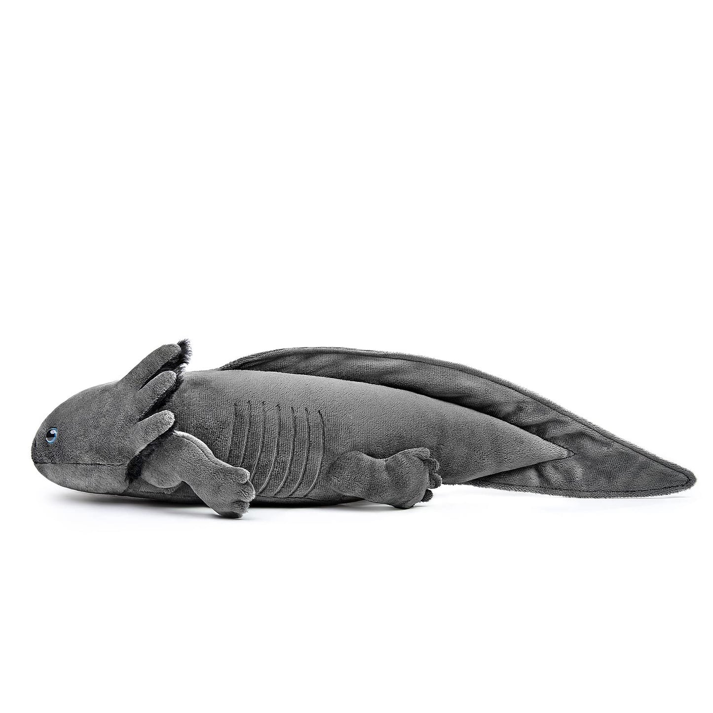 Zhongxin Made Axolotl Plush Toy - Simulation Gray Axolotl Fish Soft Creepy Stuffed Animals 21 Inch, Cute Gray Lizard Toys Real Plushie Toy, Gift Collection For Kids (Gray)