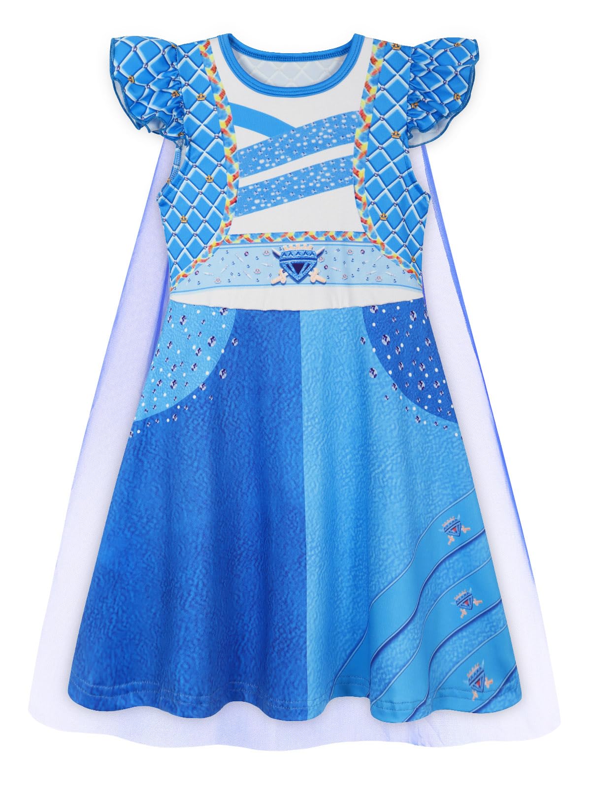 Wonderbabe Girls Red Costume Girls Halloween Cosplay Princess Birthday Party Dress Up Outfit Size 5-6T