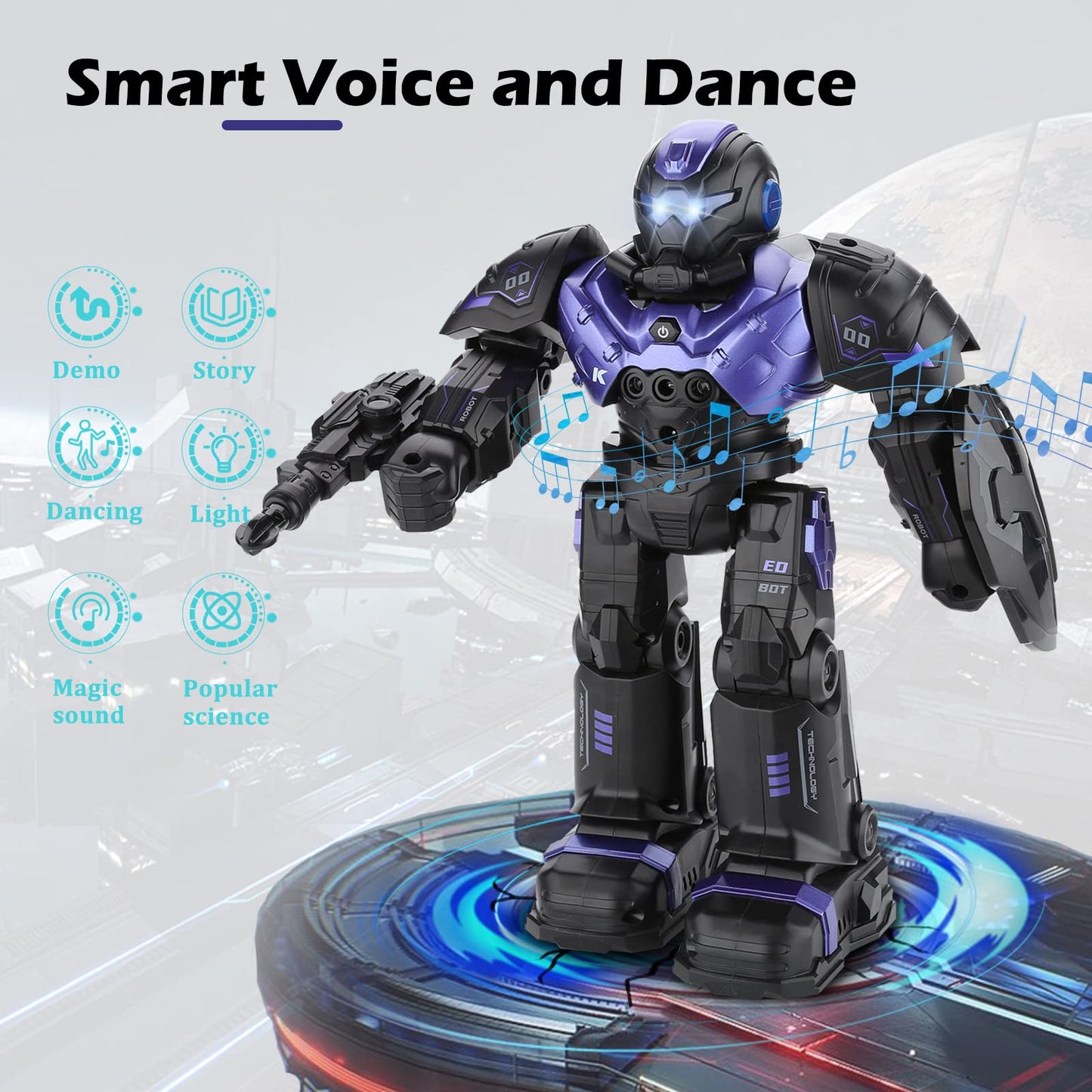 SWTOIPIG RC Robot Toys for Kids 3 4 5 6 7 8, Smart Programmable Robot with Gesture Sensing, Remote Control Robot for Boys Girls