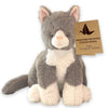 lulumaia 20 Weighted Stuffed Animal - 3.5lb Microwavable Plush for Menstrual Cramps & Stress Relief - Grey Lazy Kitty