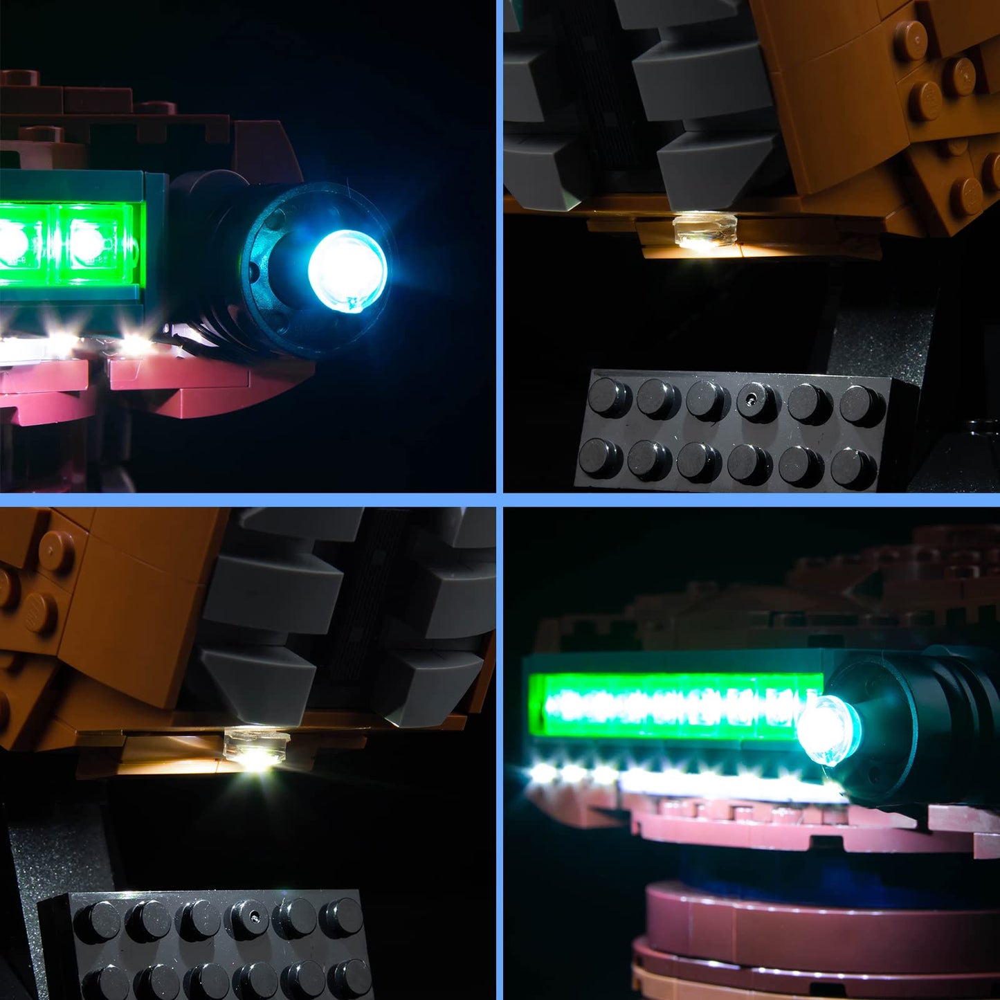 Vonado Led Light Kit Compatible With Lego Princess Leia (Boushh) Helmet 75351, Diy Lights Compatible With Princess Leia Lego Hel