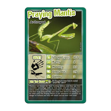 Top Trumps Bugs Classic Card Game, Learn Facts About The Black Widow, Furry Tarantula, Praying Mantis And The Ladybird In This E