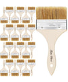 Bates- Chip Brushes, 4 Inch, 24 Pack, 4 Inch Paint Brushes with Ergonomic Wooden Handle, Natural Bristle
