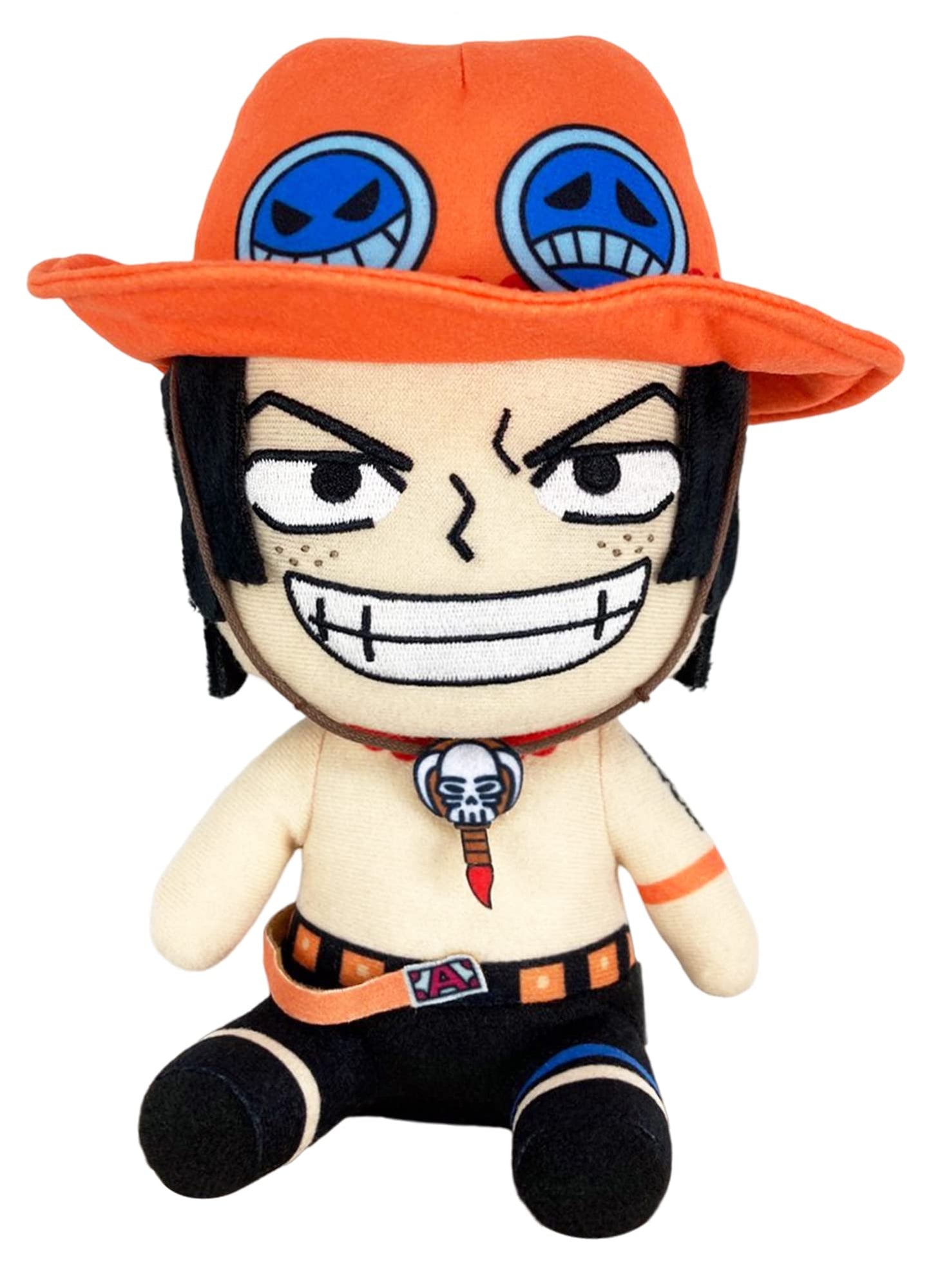 Great Eastern Entertainment One Piece- Ace Sitting Pose Plush 7' H