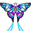 Simxkai Butterfly Kite For Kids & Adults, Easy To Fly Big Kite For Beginners Purple