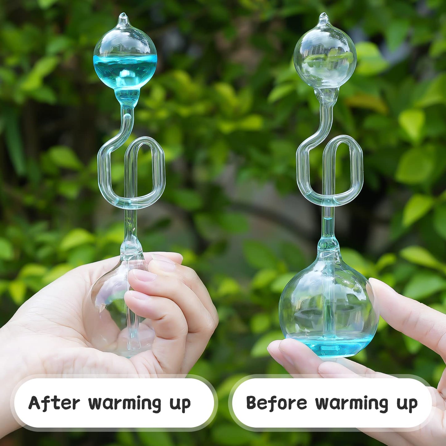 Yanzhe Office Thinking Hand Boiler, Glass Science Energy Transfer, Children Science Experiment, Thermometer Spiral Glass Science