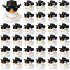 Sotiff 48 Sets Cowgirl Rubber Duck Squeaky Duck Bath Party Toy Duckies Car Dashboard Decorations With Mini Necklace Hat And Sunglasses For Valentine Bathtub Baby Shower Birthday Swimming(White)