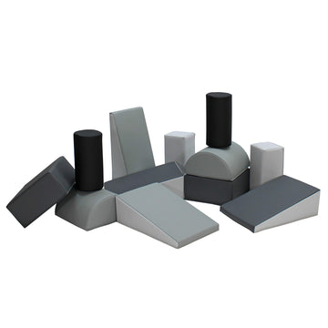 Factory Direct Partners 12273-Gylg Softscape Toddler Builder Block Set, Colorful Soft Foam Playtime Building Blocks For Infants