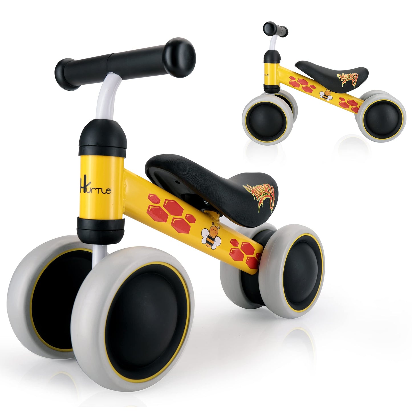 10-24 Months Baby Balance Bike - No Pedal Toddler Walker Trainer Riding Toys For Infant 1 Year Old Boys And Girls With 4 Silent