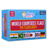 Sharp Children Big Size Language_Skills Flags Flash Cards For Kids, Wipe And Clean, Laminated Activity Flash Cards