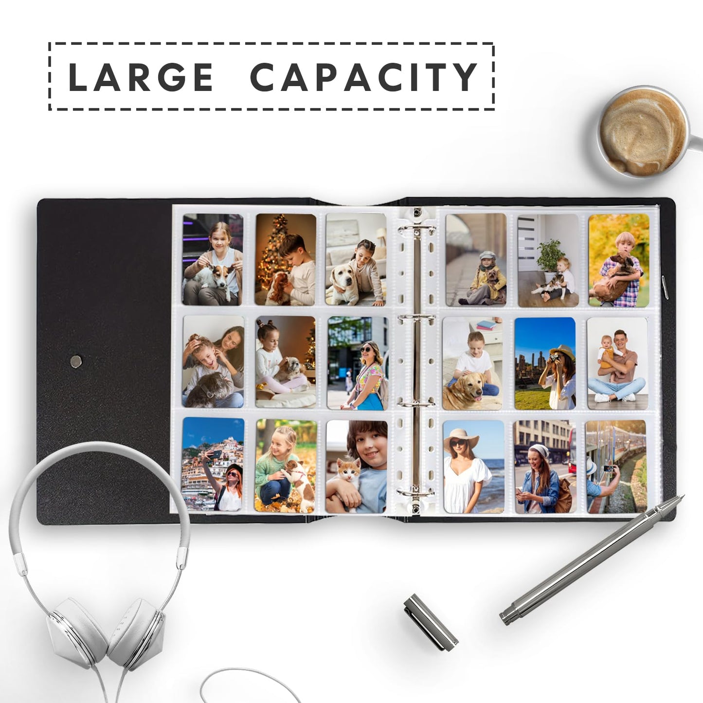 Card Binder, A4 Trading Card Binder Album With 25 Pages 9 Pocket, Card Holder Folders For Yugioh, Mtg, Tcg, Game Cards & Sports