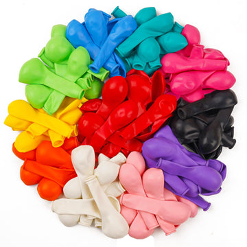 Partywoo, 120Pcs 5Inch Rainbow Latex Balloons, Assorted Colors For Party Decorations, Birthday, Baby Shower, Gender Reveal, Female