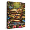Vintage Flower Book Puzzles for Adults 1000 Pieces, Butterfly Floral Retro Jigsaw Puzzles, Garden Plant Art Puzzles