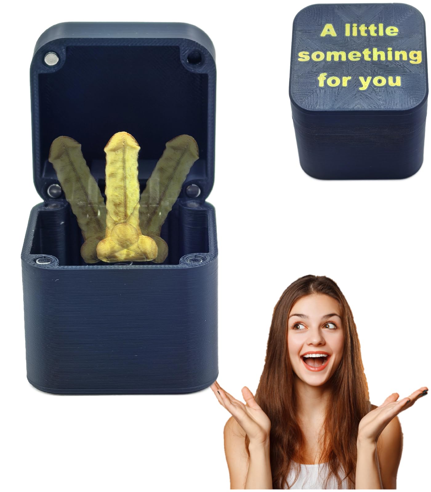 Woplay Surprise Finger In A Box,Funny Christmas Gag Gifts For Adults,Perfect Spoof Hand Prank Pop Up Gift With Box For Men (Ddbl