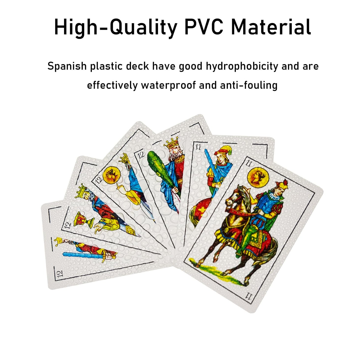 2 Decks Spanish Playing Cards Cartas Españolas, Baraja Española, Briscas Cards Puerto Rico, Mexican Plastico Spanish Cards (With Playing Card Boxes)