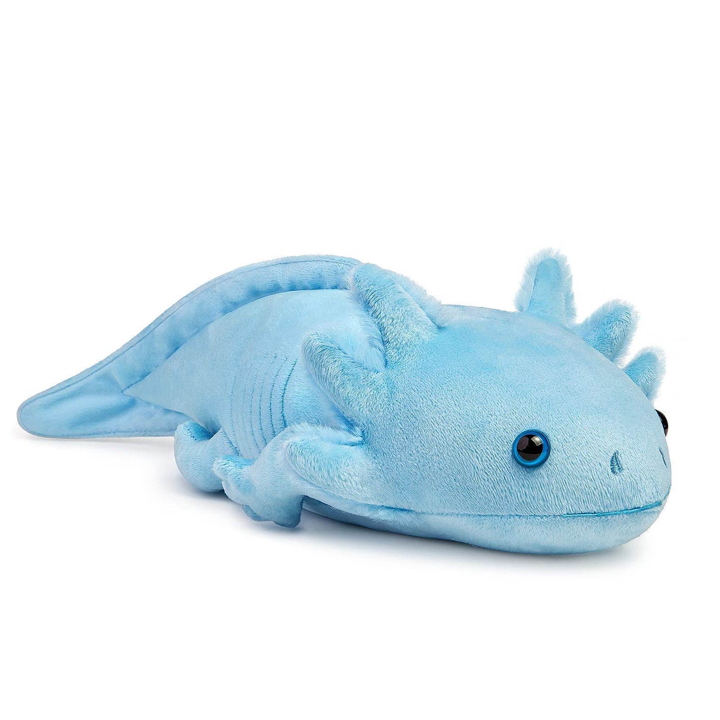 Zhongxin Made Large Axolotl Plush - Super Large Weighted Blue Axolotl Stuffed Animal, 30 Inches Long, Realistic Cute Ambystoma Creepy Amphibians Plush Toys, Unique Plush Gift Collection For Kids