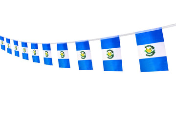 Guatemala Flag Guatemalan Flag,100Feet/76Pcs National Country World Pennant Flags Banner,Party Decorations Supplies For,Bar,Indo