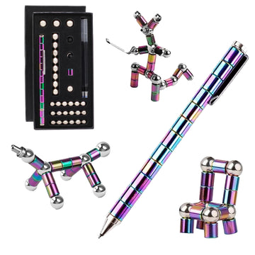 Magnetic Fidget Pen Gifts - Deformable Writing Pen for Teens & Adults, Big Colour