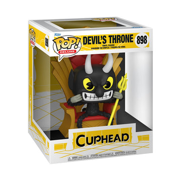 Funko Pop! Deluxe Cuphead - Devil's Throne, Standard Vinyl Figure, Red, Model 61416