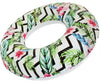 Playtek Toys Tropical Floral Print Tube Inflatable Pool Float, Round Tube (Pt8024)