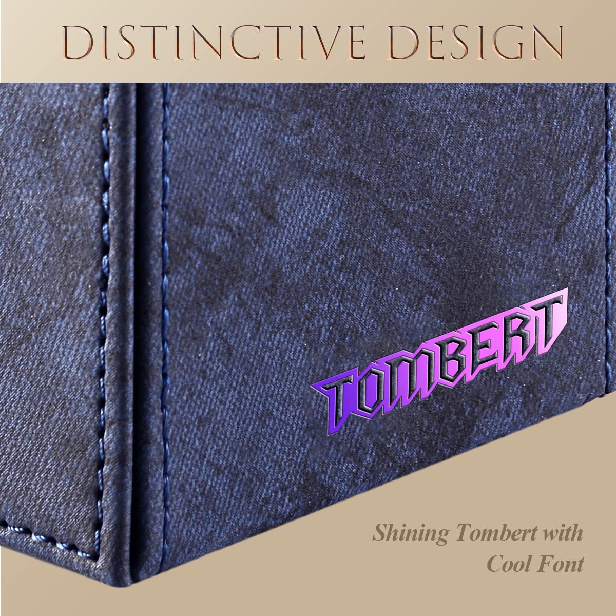 Tombert 150+ Premium Deck Box For Mtg, Ptcg, Large Capacity With 2 Dividers, Fits 150+ Sleeved Cards Tcg Trading Card Games (Ver