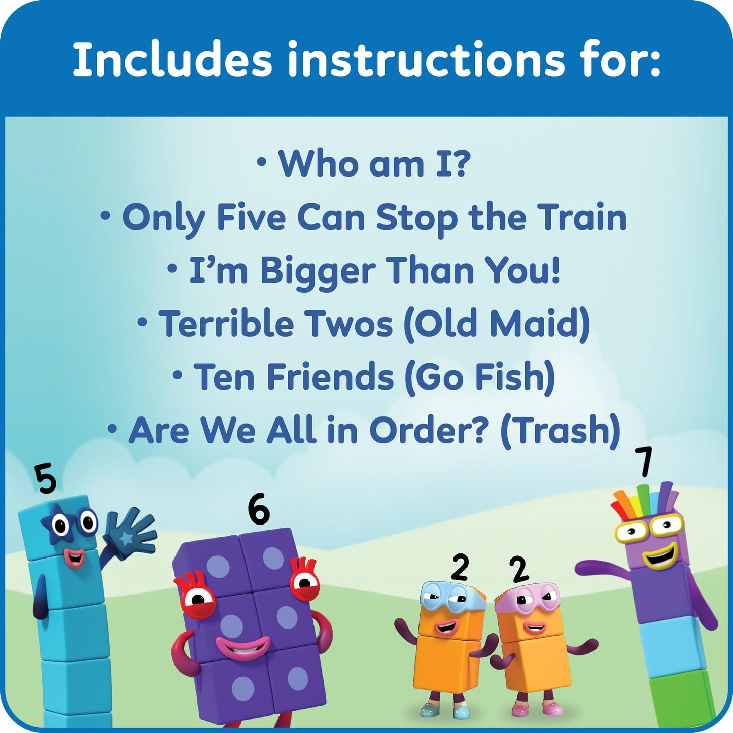 Hand2Mind Numberblocks Playing Cards, Deck Of Cards Themed, Preschool Math Games For Kids, Number Toys, Travel Toys For Toddlers 3-5, Kindergarten Learning Activities, Toddler Easter Basket Stuffers