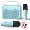 Kids Karaoke Machine Toys, Portable Bluetooth Speaker With Wireless Microphone, Stereo Sound Enhanced Bass, Kids Christmas Birth