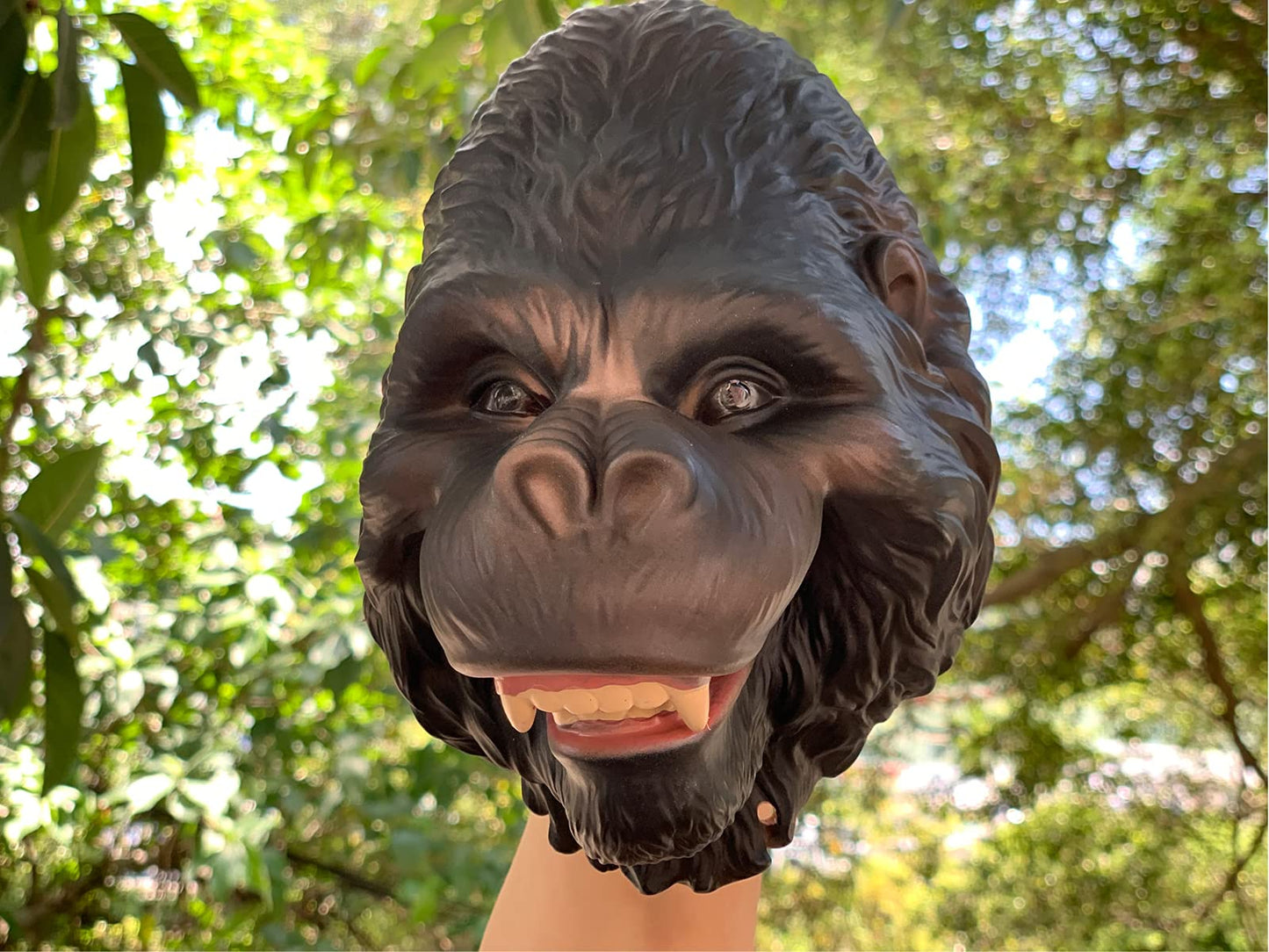 Gemini&Genius King Kong Puppets Gorilla Hand Puppet For Kids Swimming Pool Beach Bathing Toys Soft Rubber Realistic Animal Role