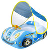 Toddler Pool Float with UPF50+ Adjustable Canopy Car Shaped Baby Swimming Float Infant Baby Floatie Boat for Kids 3+ Years(Blue Car)