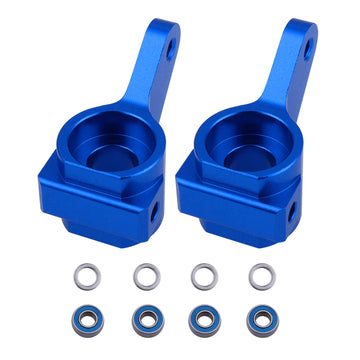 HobbyPark Aluminum Caster Blocks C-Hubs & Steering Blocks Knuckles for Traxxas 1/10 2WD Slash, Rustler, Stampede, Nitro Slash, R