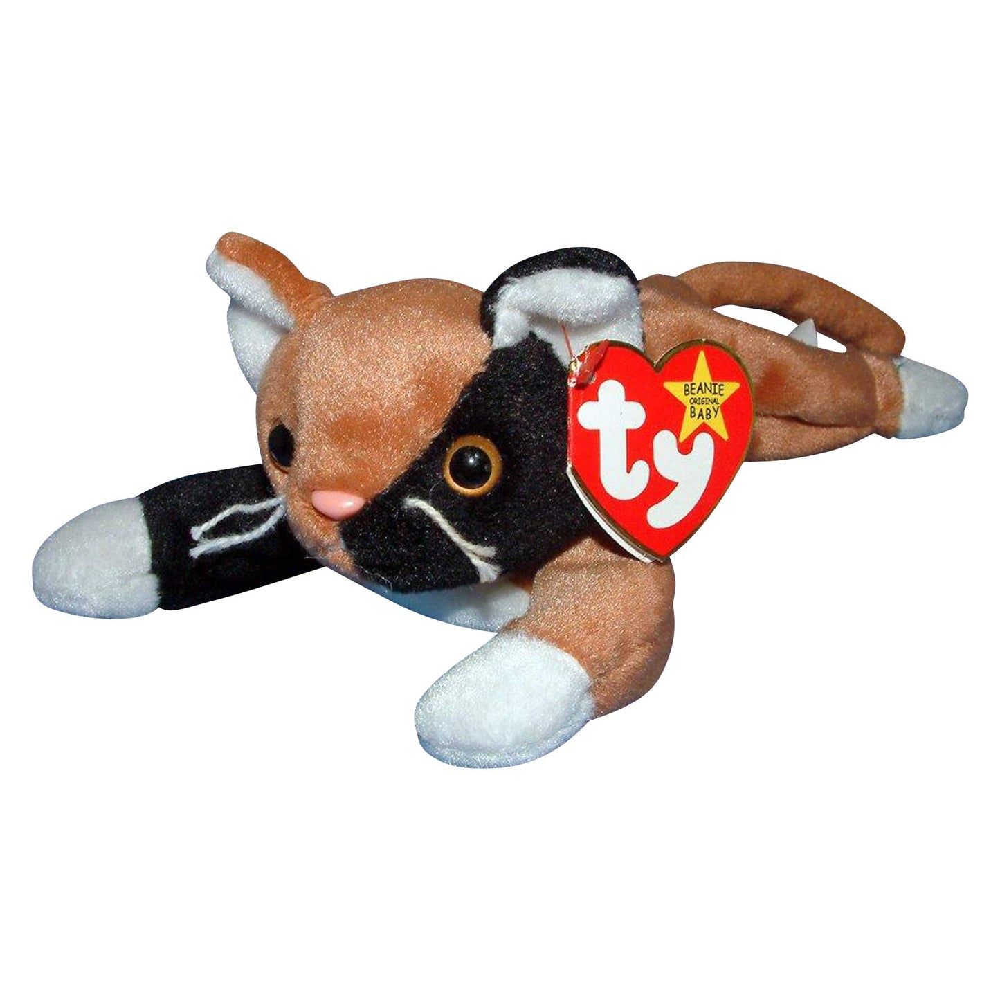 Ty Beanie Babies - Chip the Cat Plush Toy Soft & Colorful Animal Figure 9 Inches for Ages 12+ Years