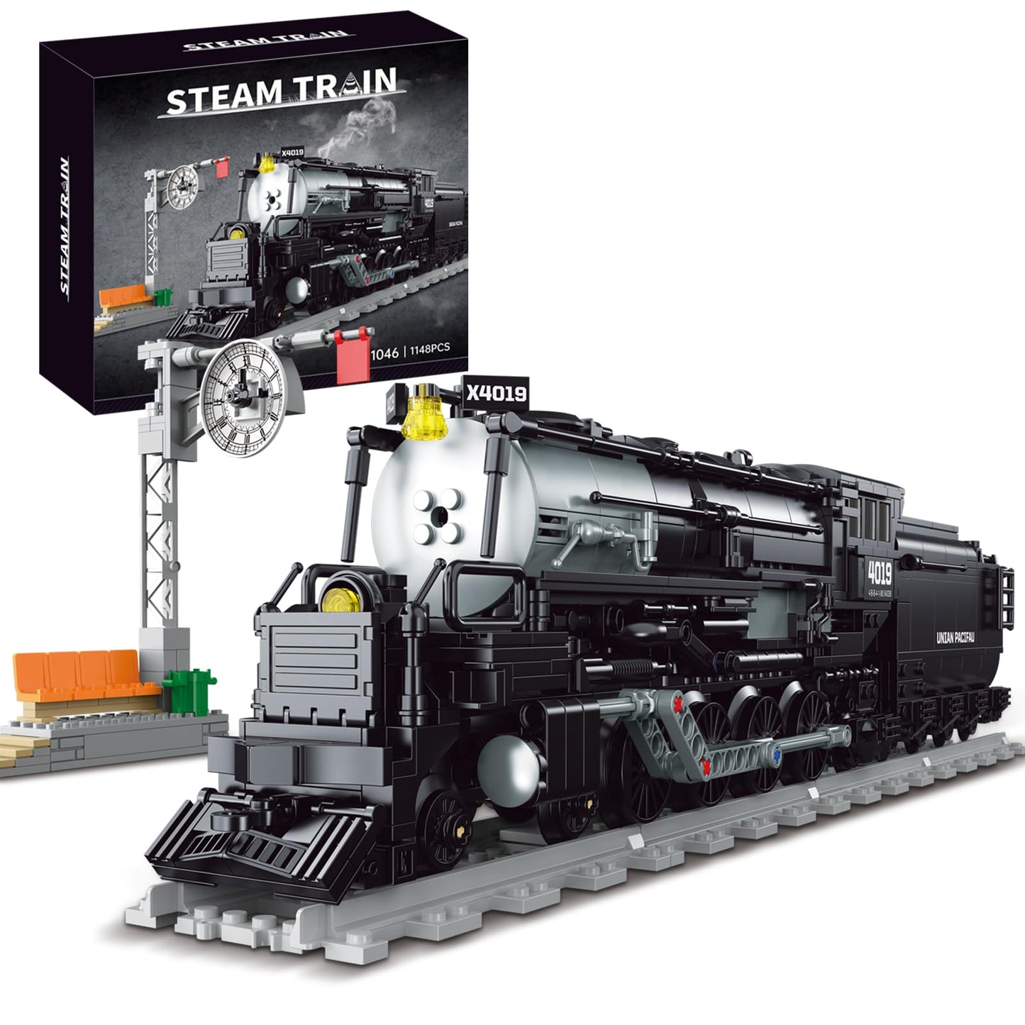 City Train Building Set Compatible With Lego For Adults,Stem Train Building Toy Sets For Boys And Girls 8-14 Years Christmas,Birthday Gifts 1148 Pcs