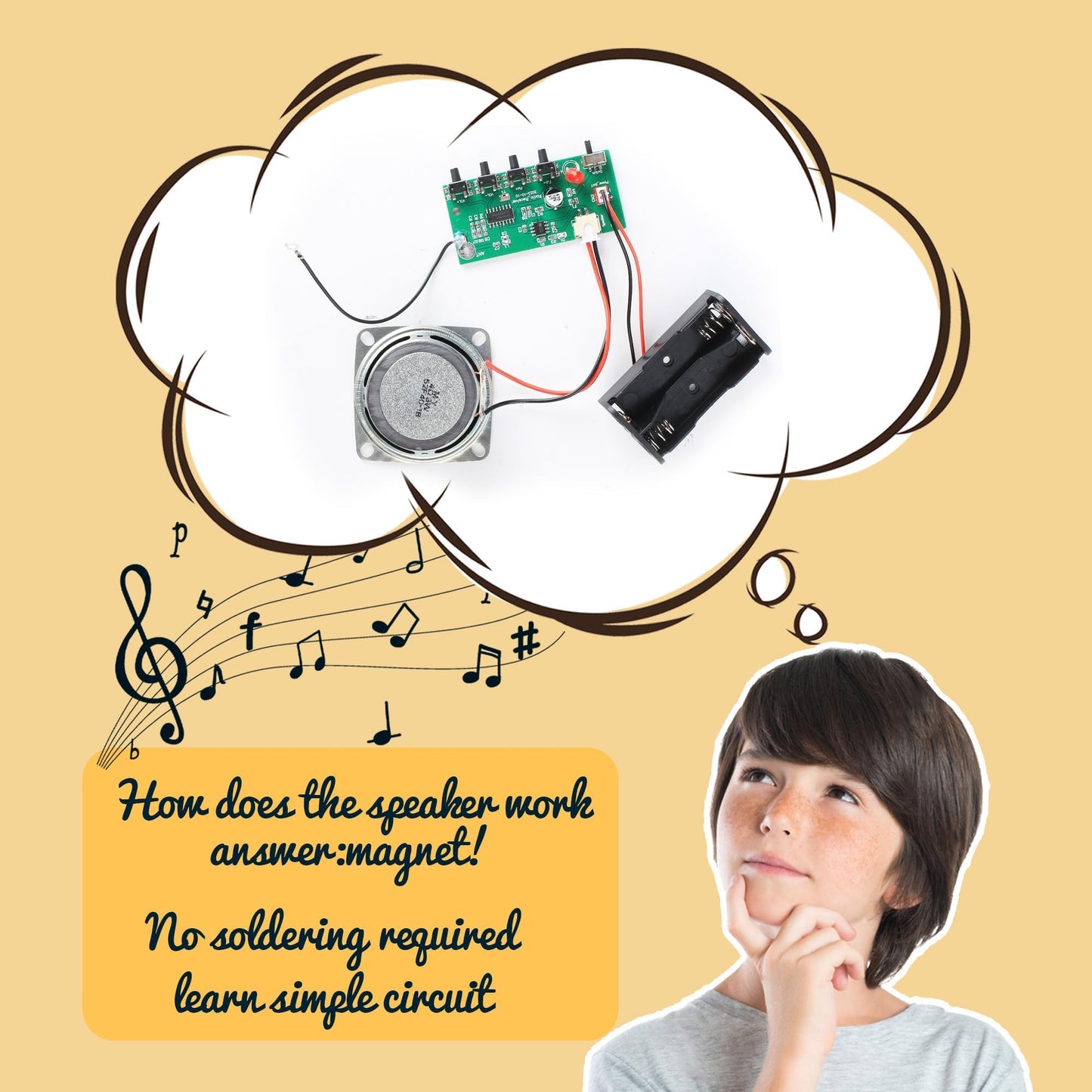 Science Kits For Kids Age 8-12 12-14, Stem Kits For Kids Age 8-10, Stem Toys Build Your Own Fm Radio Kit, Diy Electronic Craft Projects Gifts For Teen Girls Boys 9 11 13 15 16+ Year Old (Printed Blue)