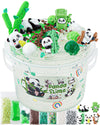 10 Fl Oz Panda Clear Slime Bucket, Big Slime Kit With Slime Clay, Slime Party Favors For Kids, Glimmer Crunchy Slime Includes 9