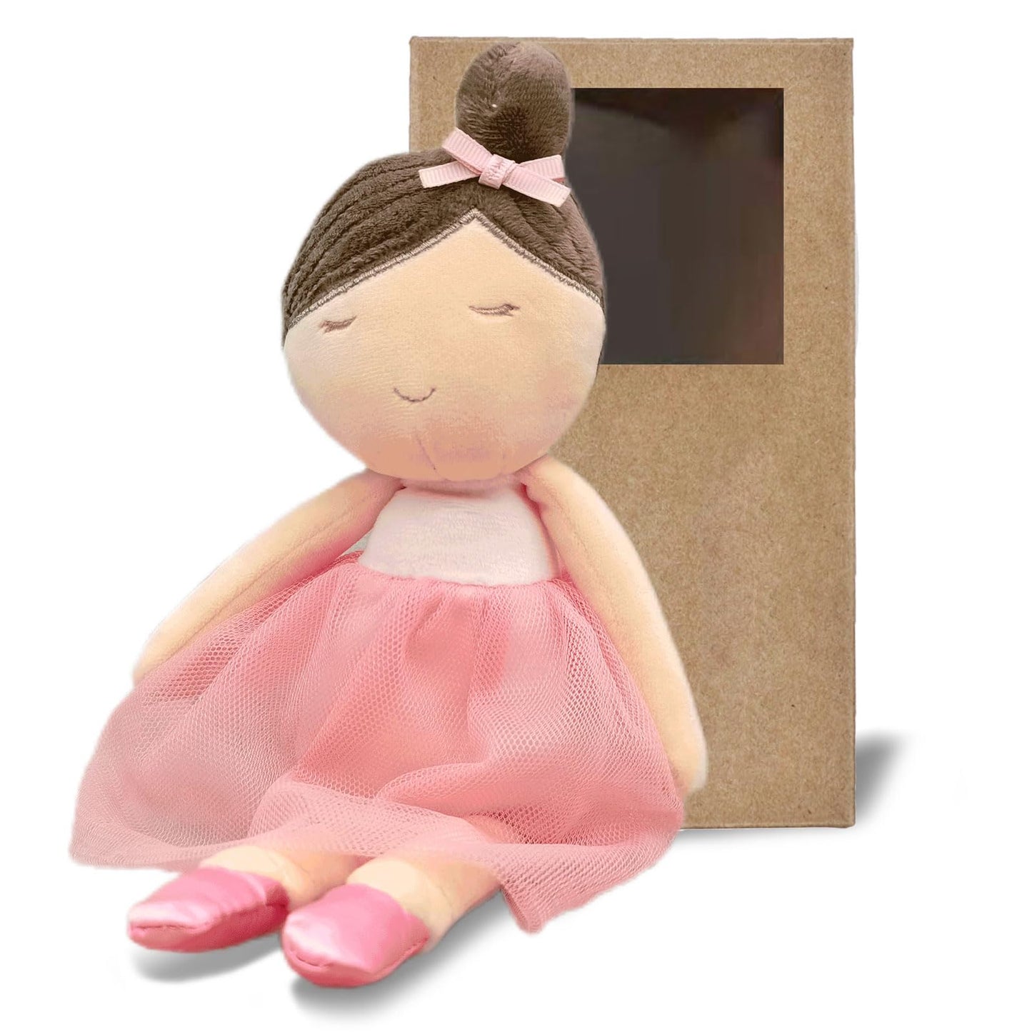 Fluffyfun Baby Doll Soft Ballerina Doll Plush 13.7'' (Girl)